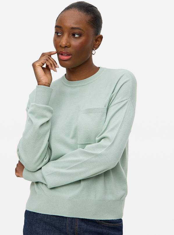 Pale Green Soft-Touch Pocket Jumper 14